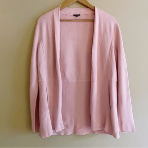 Talbots Pink Open Front Knit Cardigan